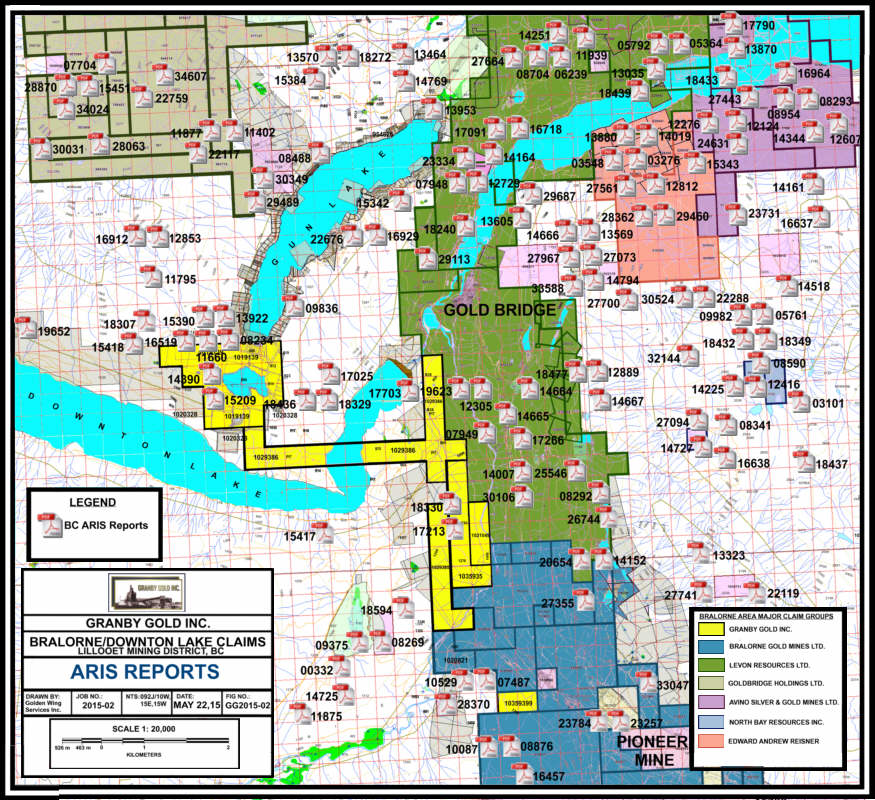 Bralorne/Gold Bridge Area Claims ARIS Reports