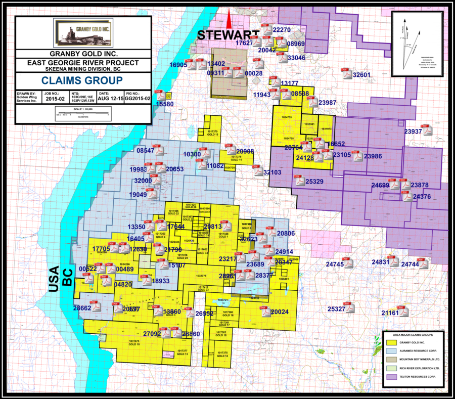 East Georgie River Claims ARIS Reports 103O/103P