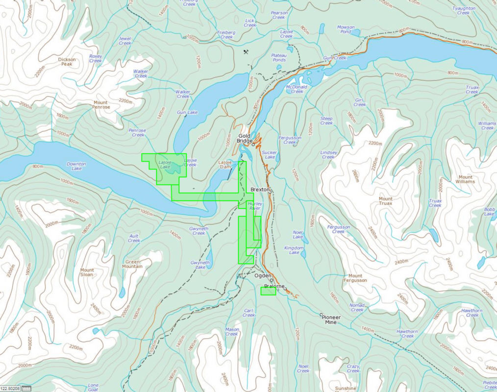 Bralorne/Gold Bridge Area Claims