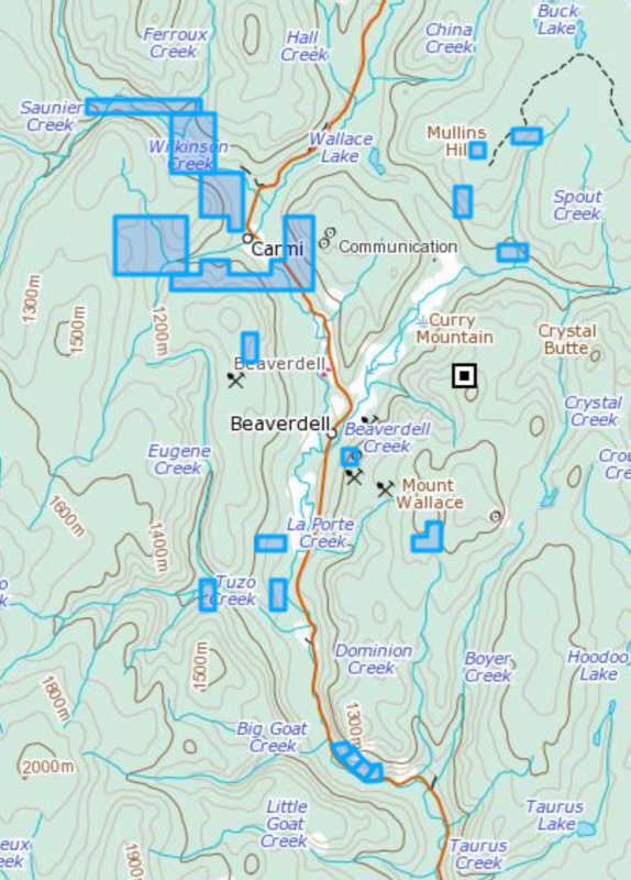 Beaverdell/Carmi Claims