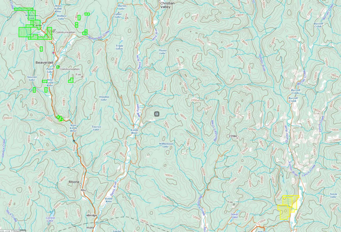 Beaverdell/Greenwood Area Claims